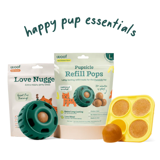 woof pupsicle interactive dog toy