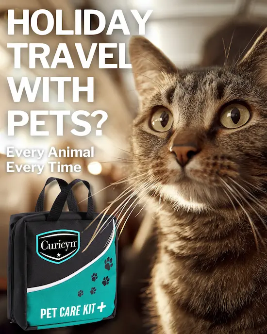 Curicyn Pet Care Kit for pets who travel